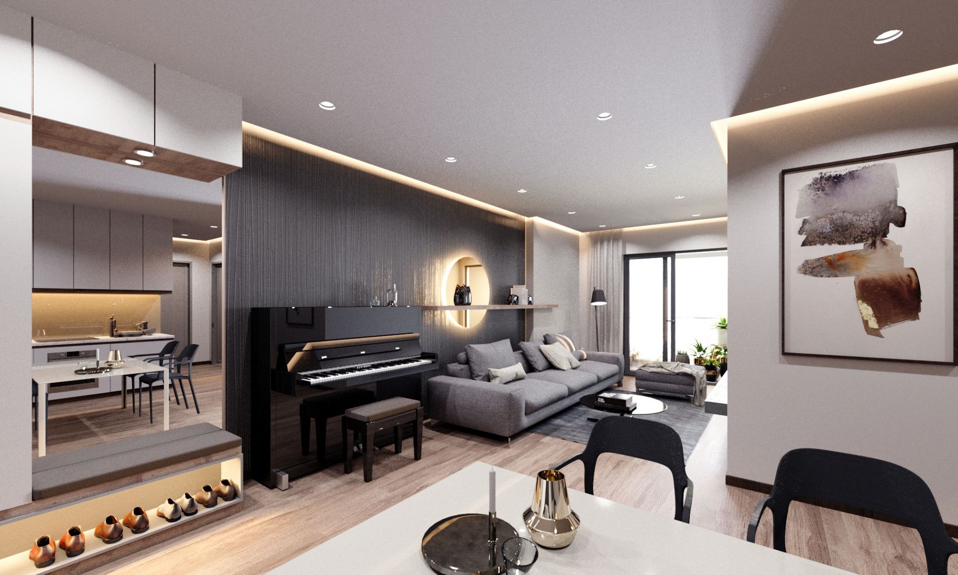 Căn hộ 3 phòng ngủ